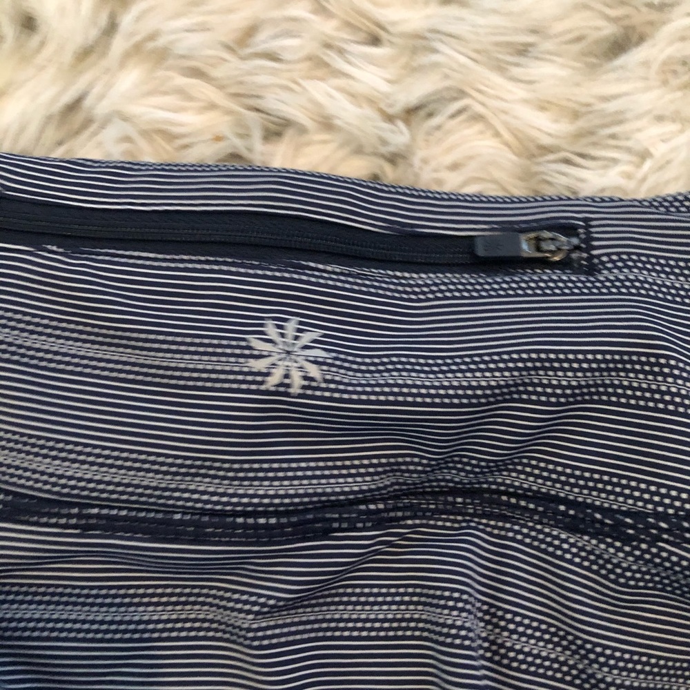 Athleta dot stripe swagger skirt skort blue xxs - Picture 6 of 8